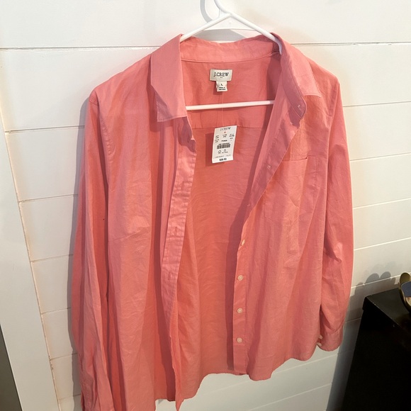 Pink J crew button down - Picture 2 of 3